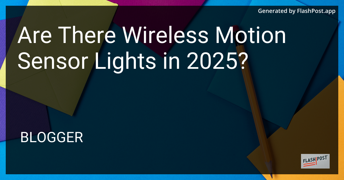 Wireless Motion Sensor Lights