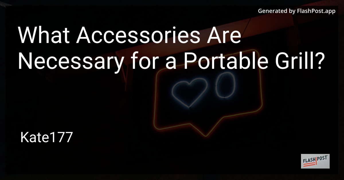 Portable Grill Accessories