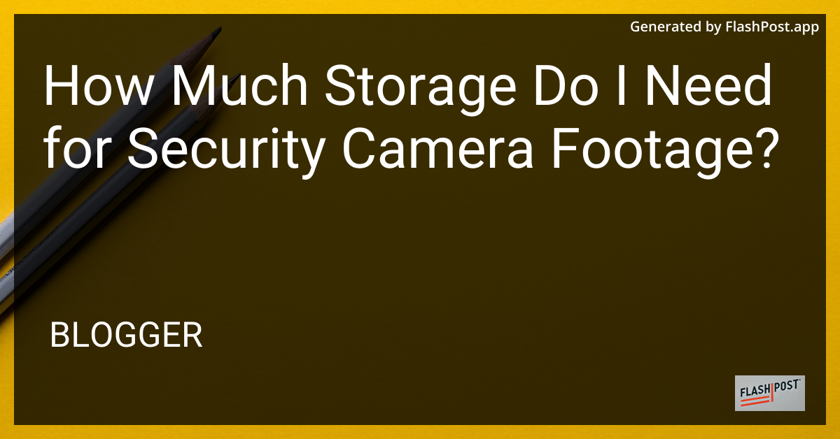 Security Cameras