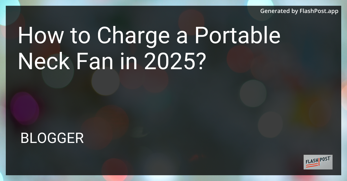 Portable Neck Fan
