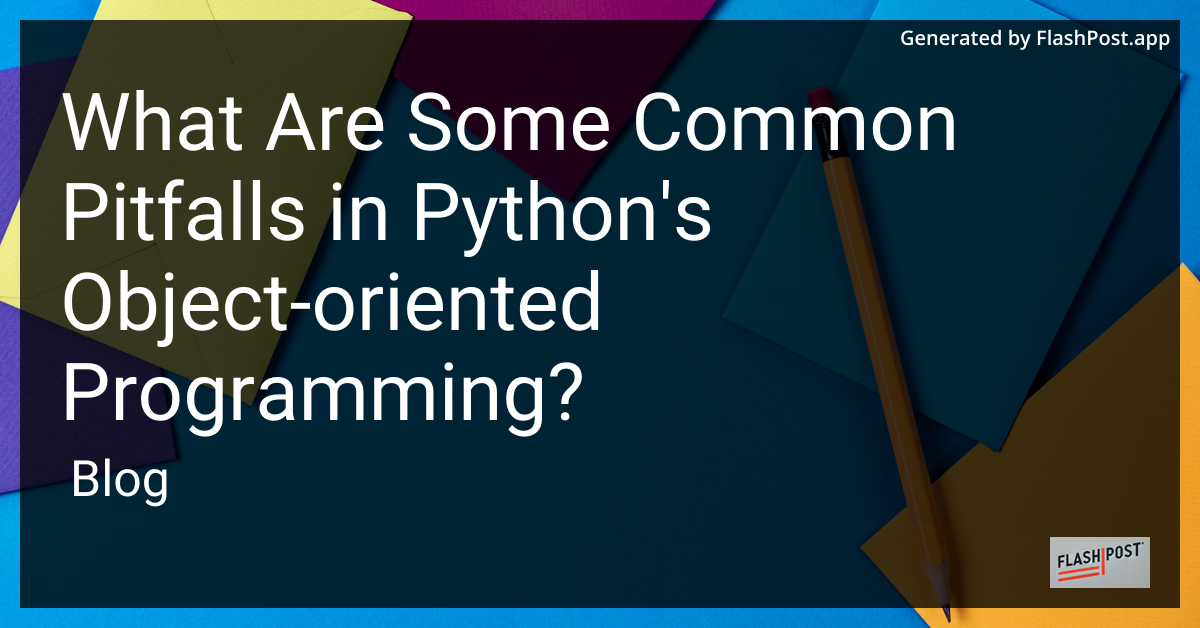 Python Object-Oriented Programming