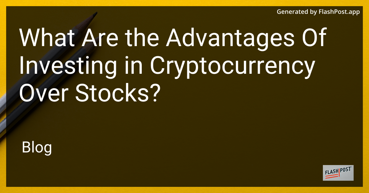 Cryptocurrency vs Stocks