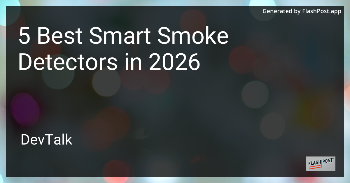 5 Best Smart Smoke Detectors in 2026