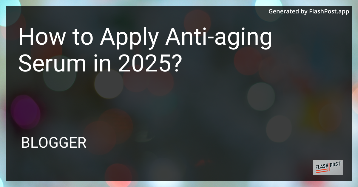 Anti-Aging Serum