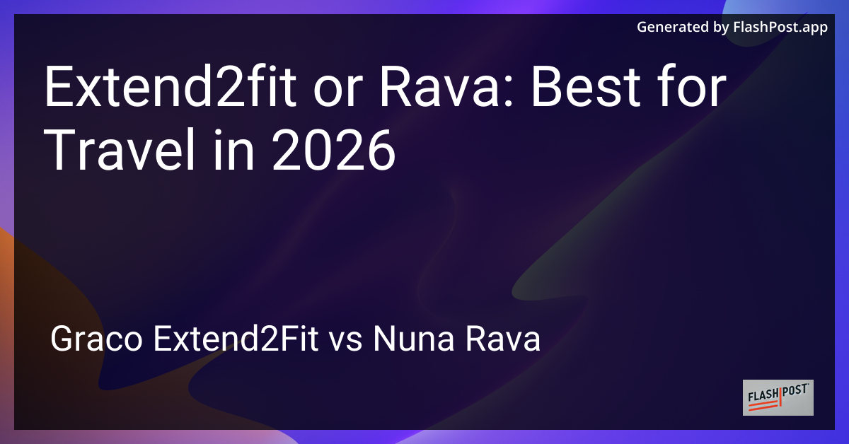 Extend2fit or Rava: Best for Travel in 2026