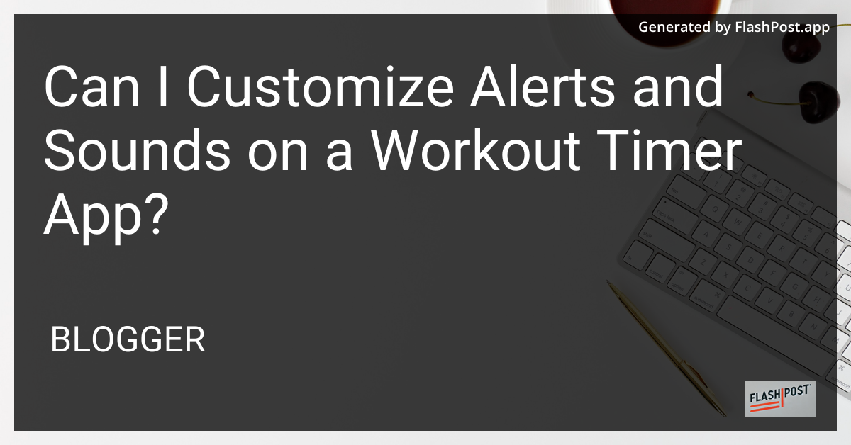 Workout Timer App