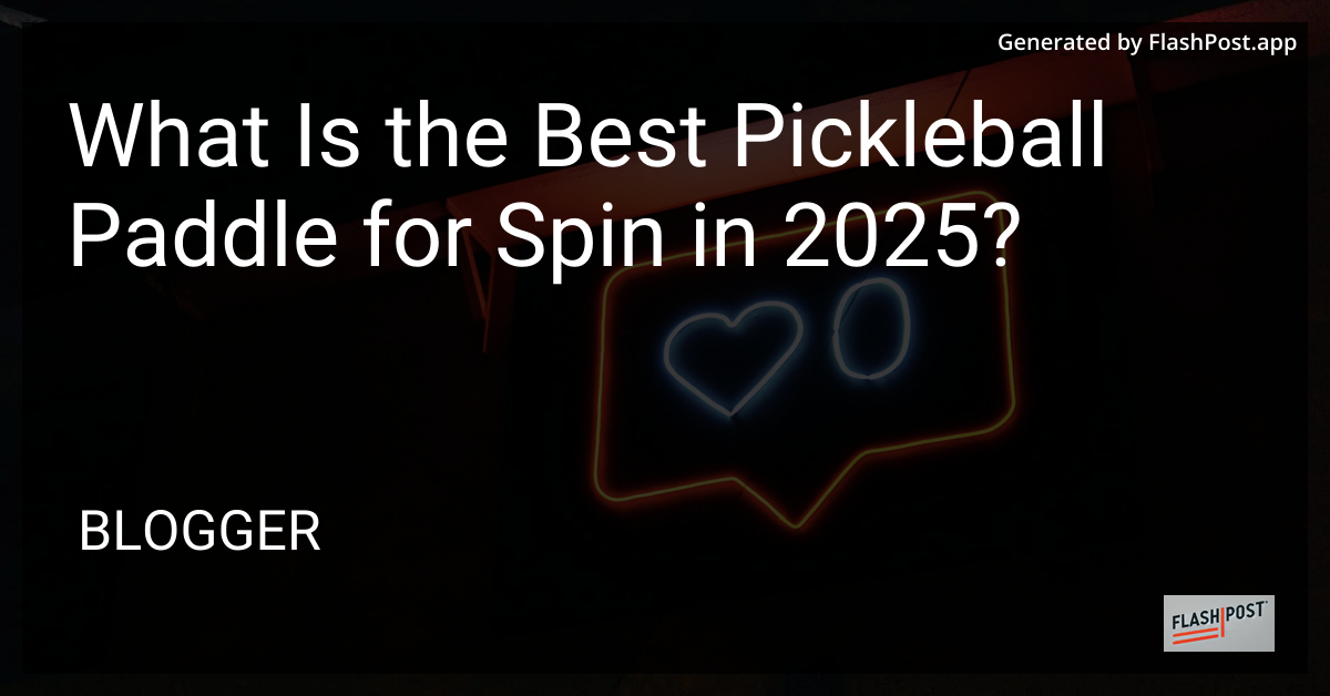Pickleball Paddle