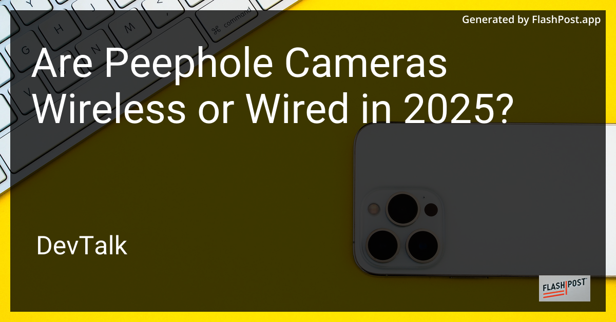 are peephole cameras wireless or wired in 2025?
