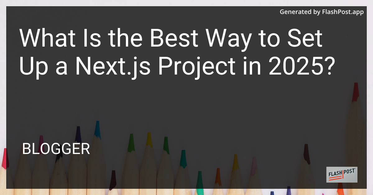 Next.js Project Setup