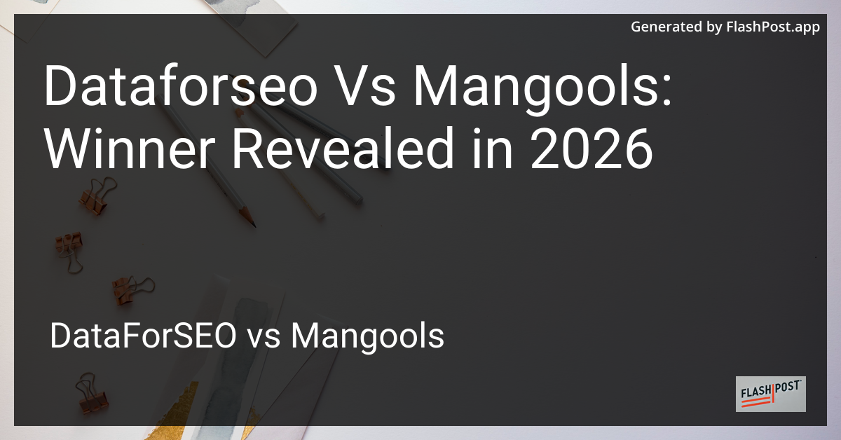 Dataforseo Vs Mangools: Winner Revealed in 2026