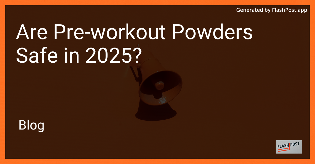 Pre-Workout Supplements Image