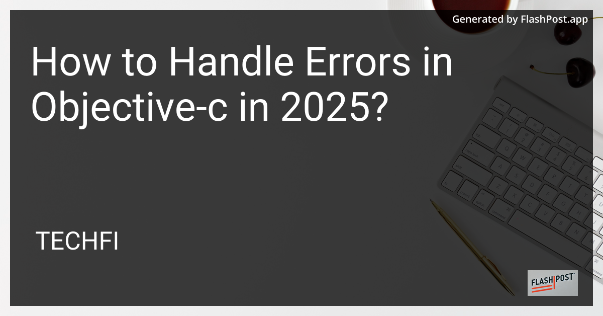 Objective-C Error Handling