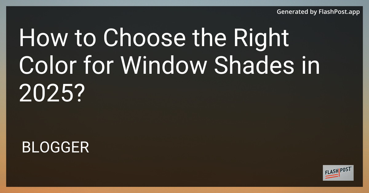 Window Shades Image