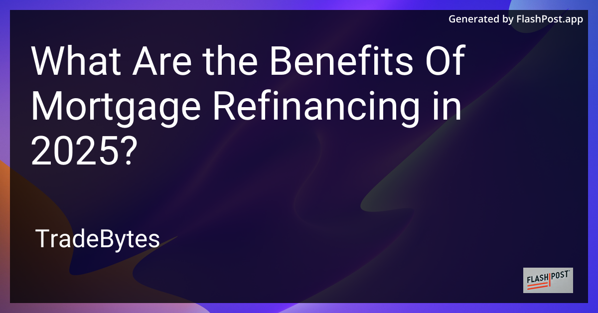 Mortgage Refinancing