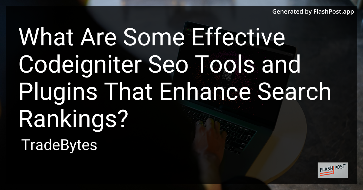 CodeIgniter SEO Tools