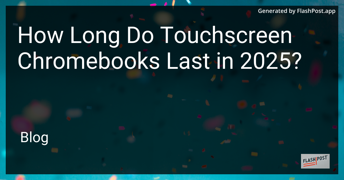 Touchscreen Chromebook