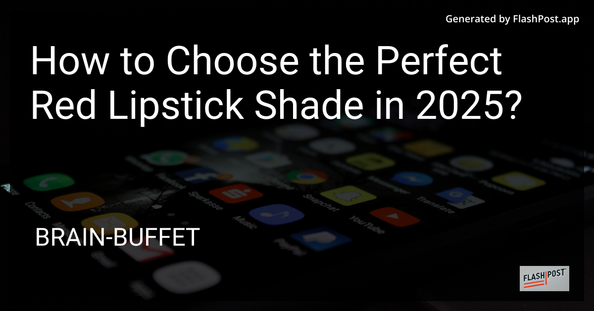 Perfect Red Lipstick