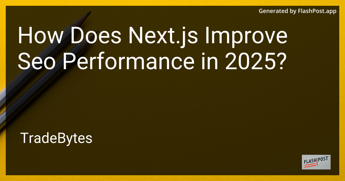 Next.js SEO Performance