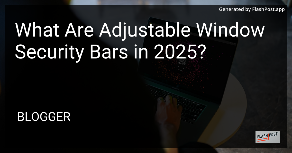 Adjustable Window Security Bars