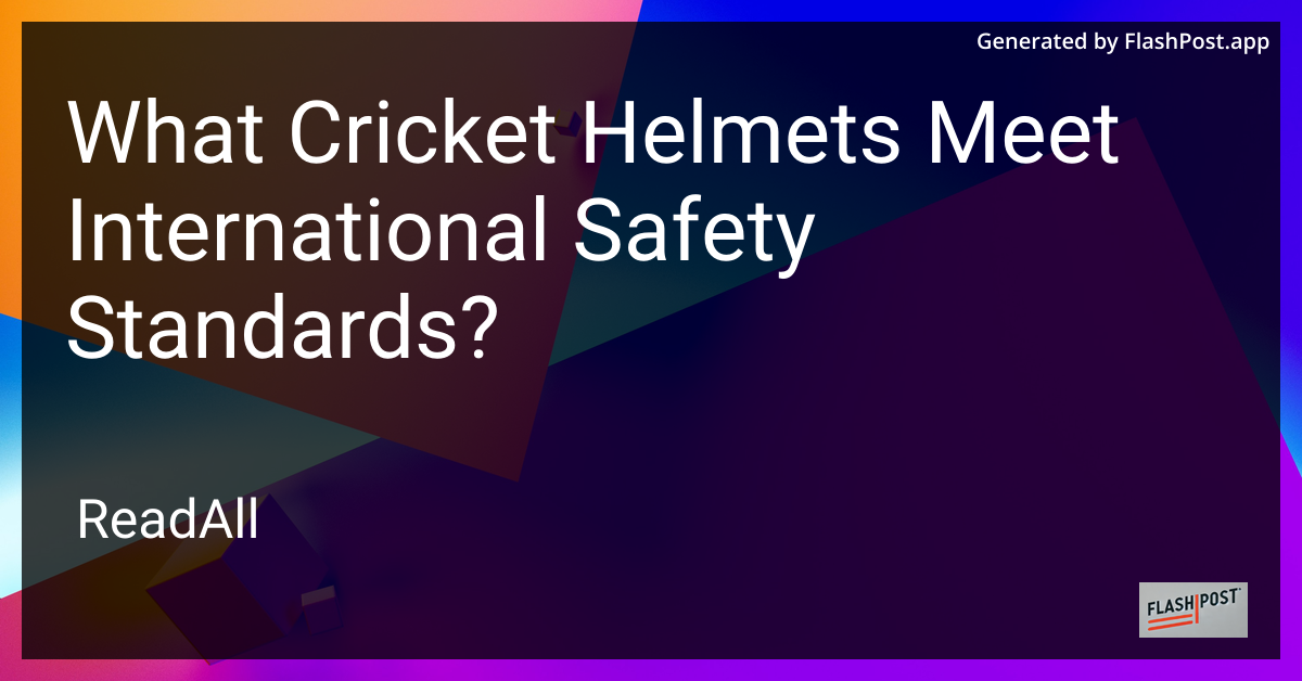 Cricket Helmets