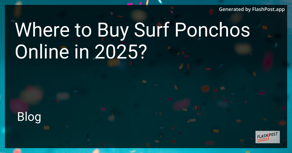 Surf Poncho