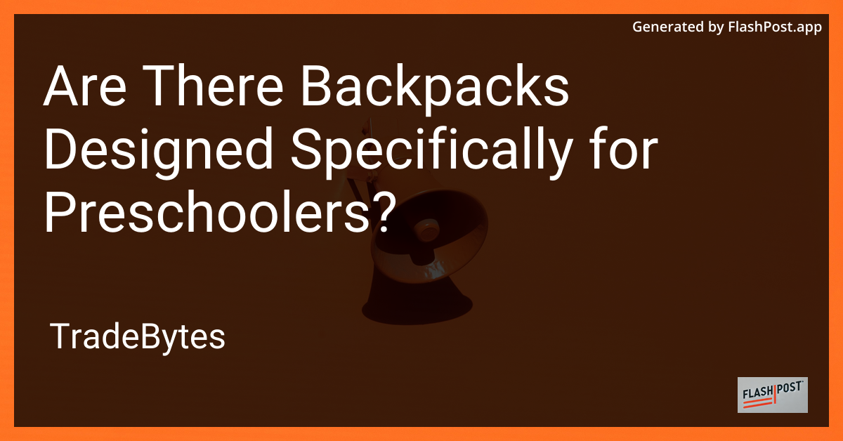Preschool Backpack