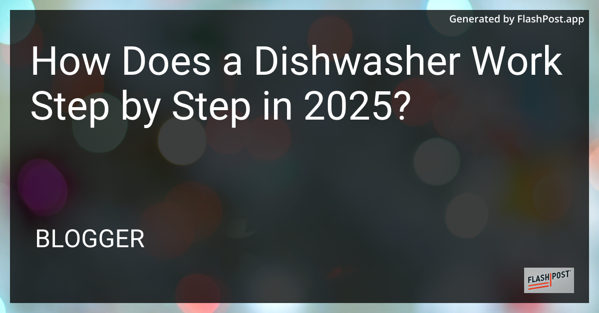 How Does a Dishwasher Work in 2025?