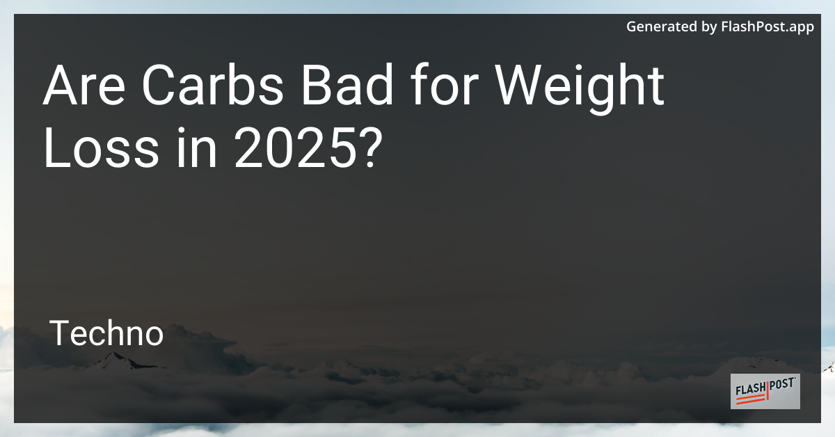 Illustration of Carbohydrates and Weight Loss