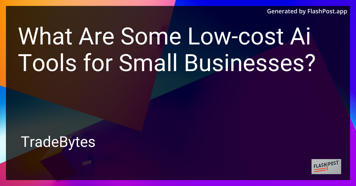 AI Tools for Small Businesses