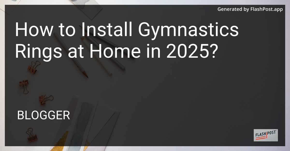 Installing Gymnastics Rings