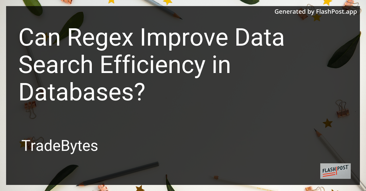 Regex and Data Search