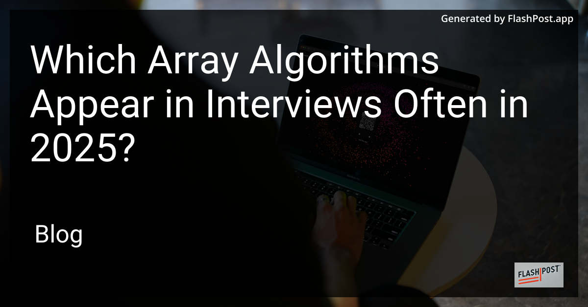 Array Algorithms