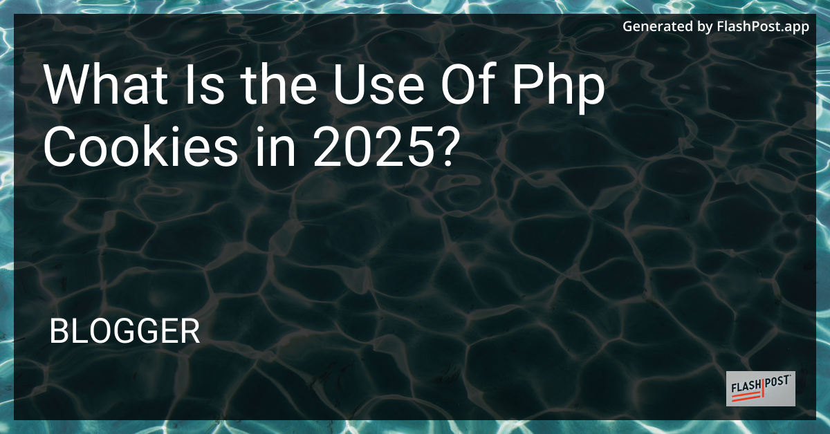 PHP Cookies