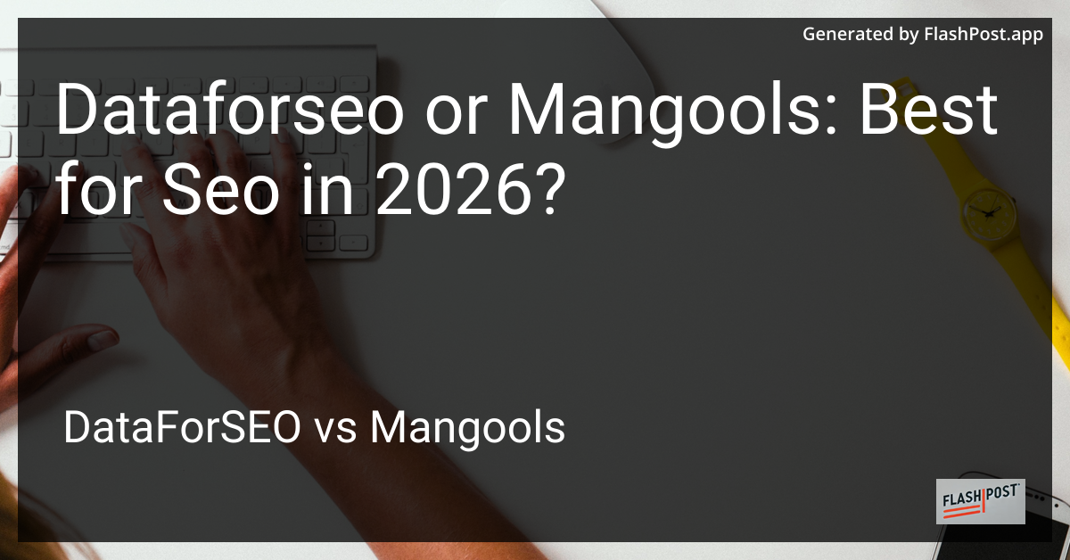 Dataforseo or Mangools: Best for Seo in 2026?