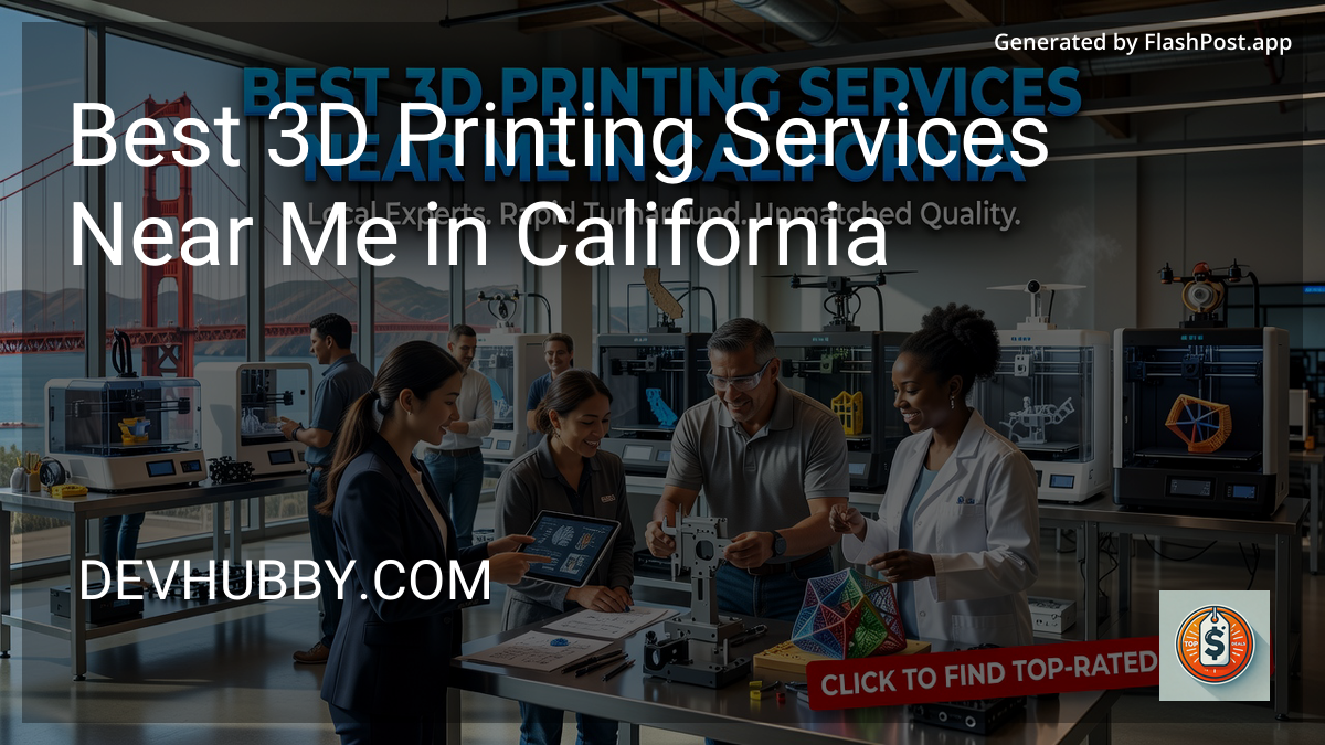 5 Best 3D Printing Services Near Me in California in 2026