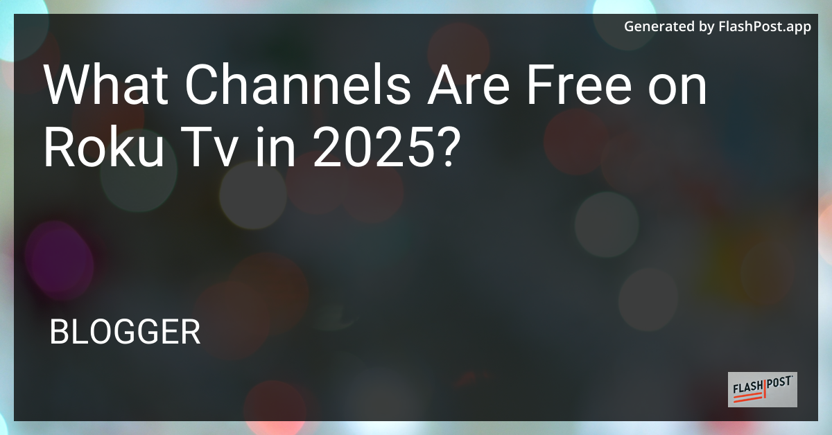 Roku TV Channels