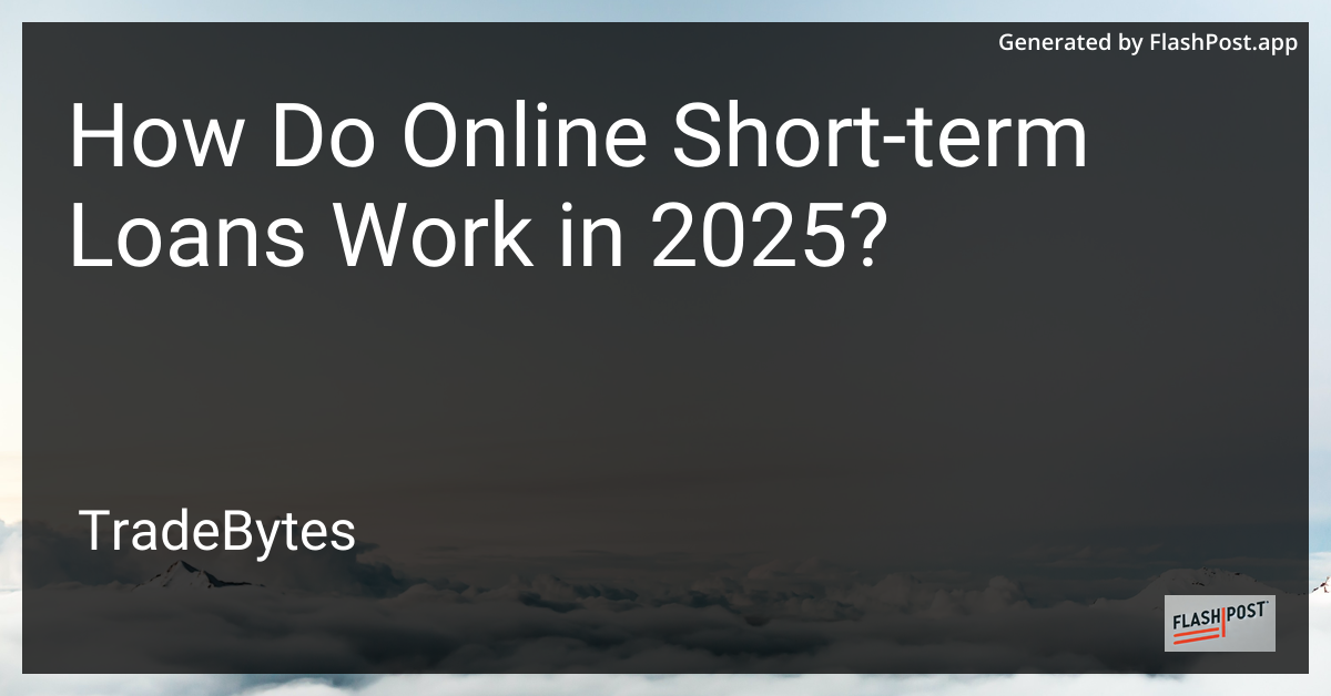Online Short-Term Loans 2025