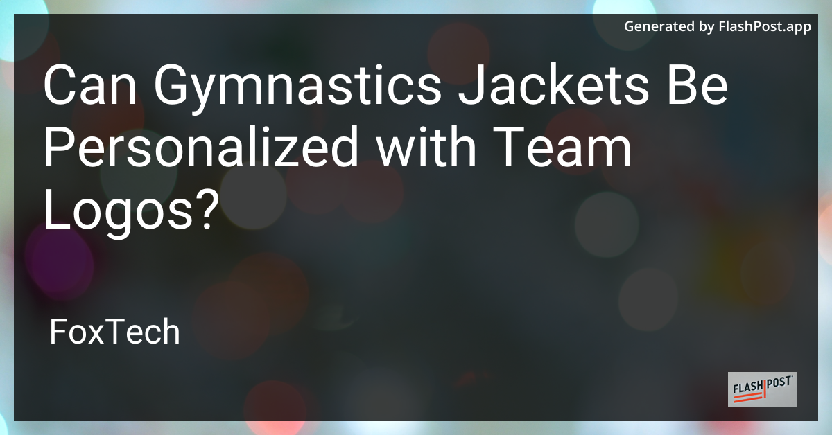 Gymnastics Jacket