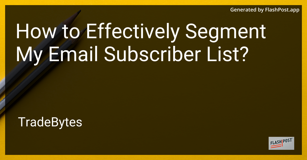 Email Segmentation