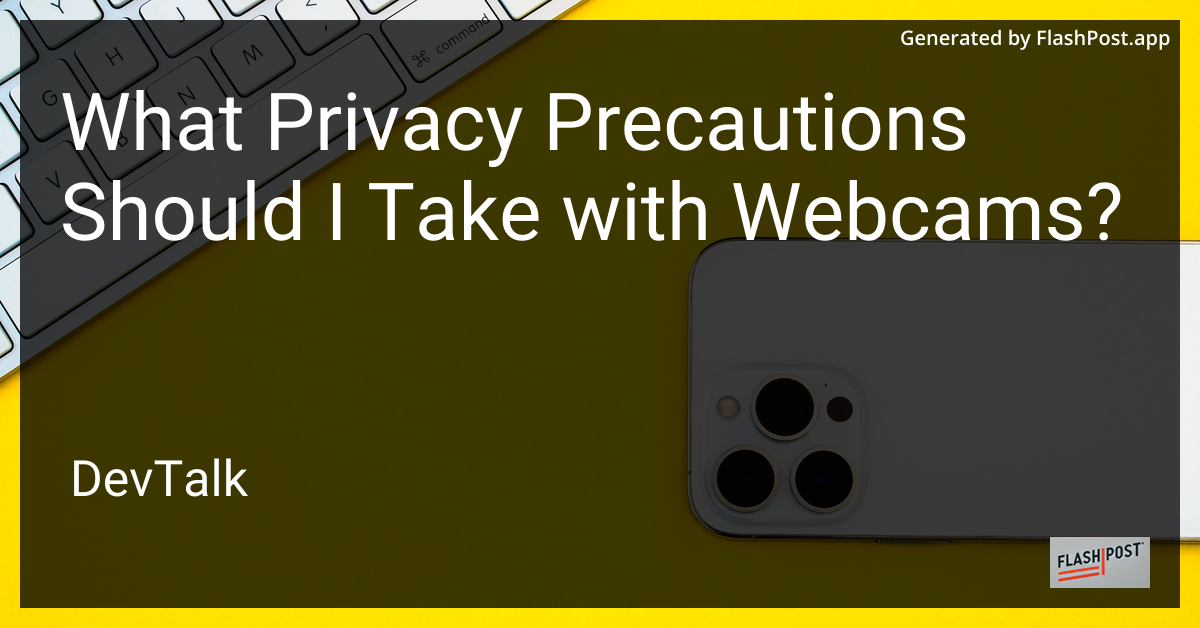 what privacy precautions should i take with webcams?