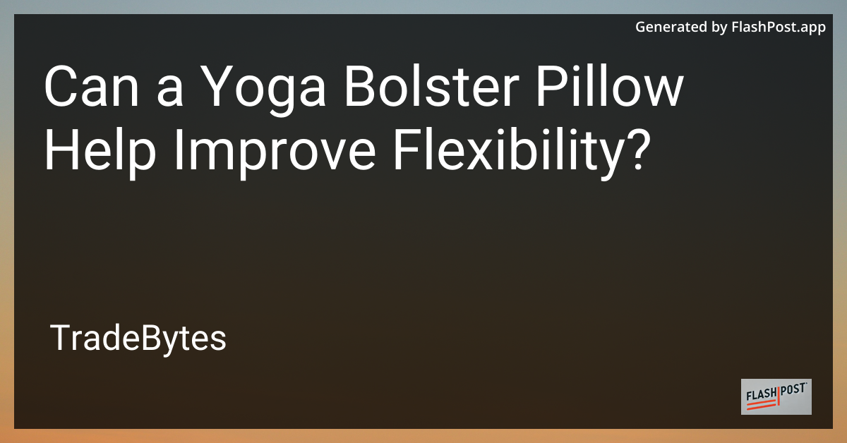 Yoga Bolster