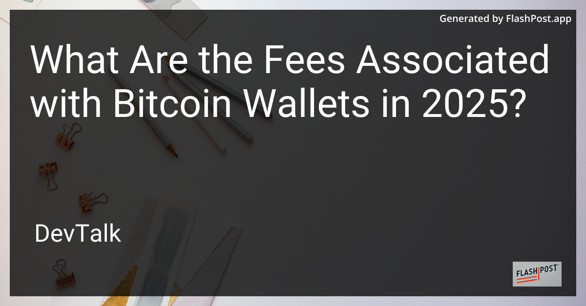 what are the fees associated with bitcoin wallets in 2025?