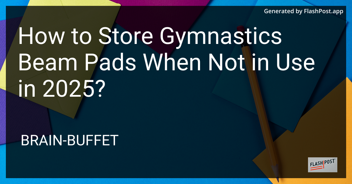 Gymnastics Beam Pads