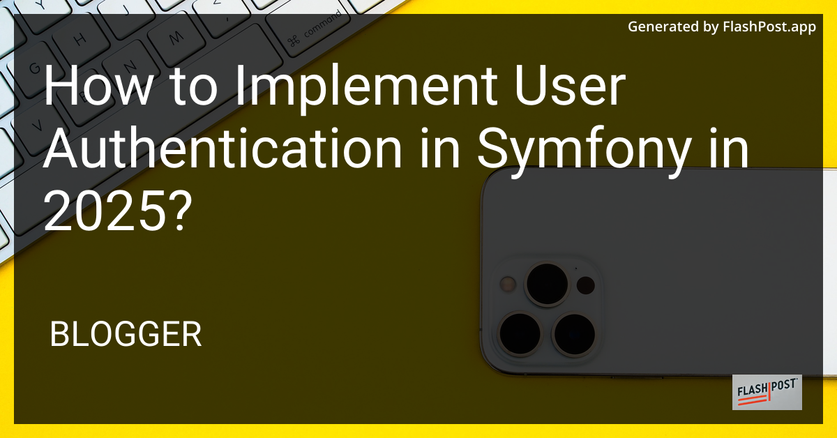 User Authentication in Symfony