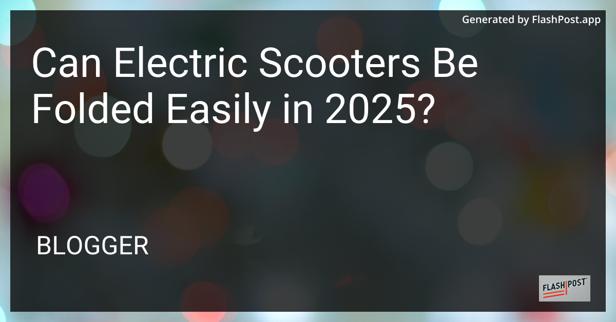 Folding Electric Scooter