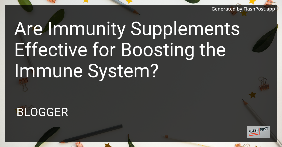 Immune System Boost