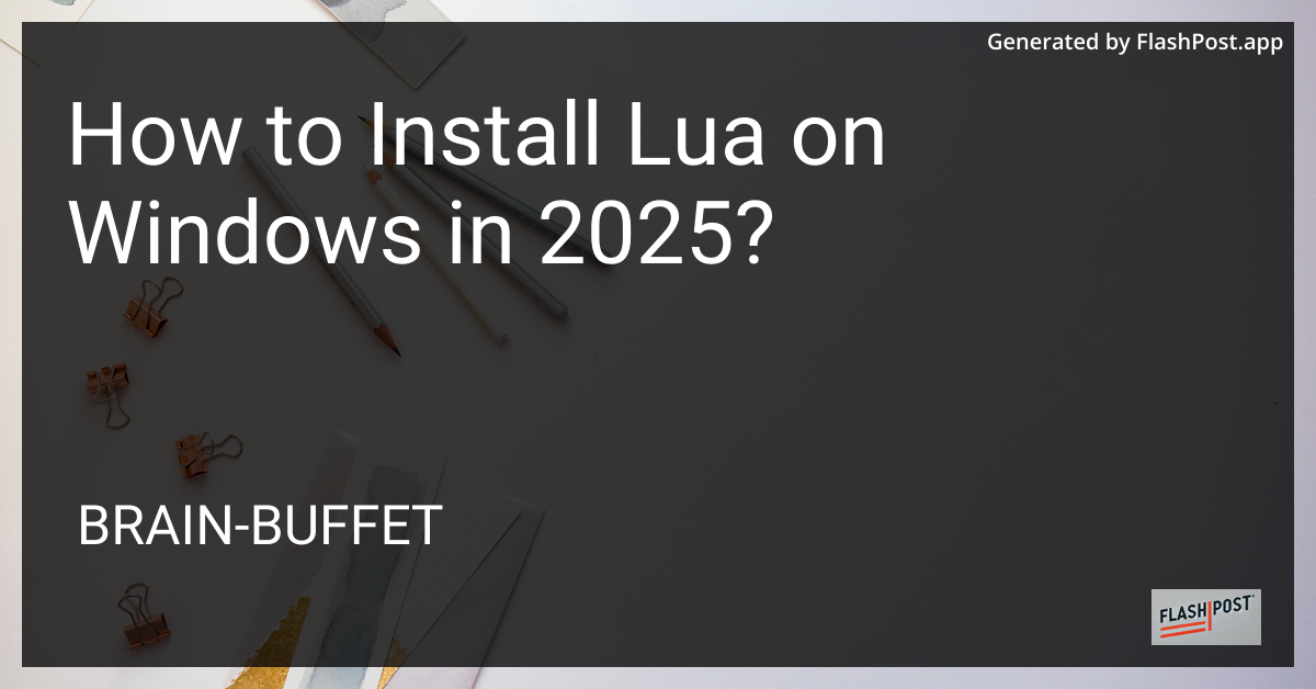 Lua Installation