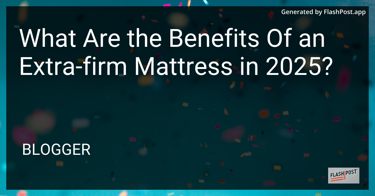 Extra-Firm Mattress