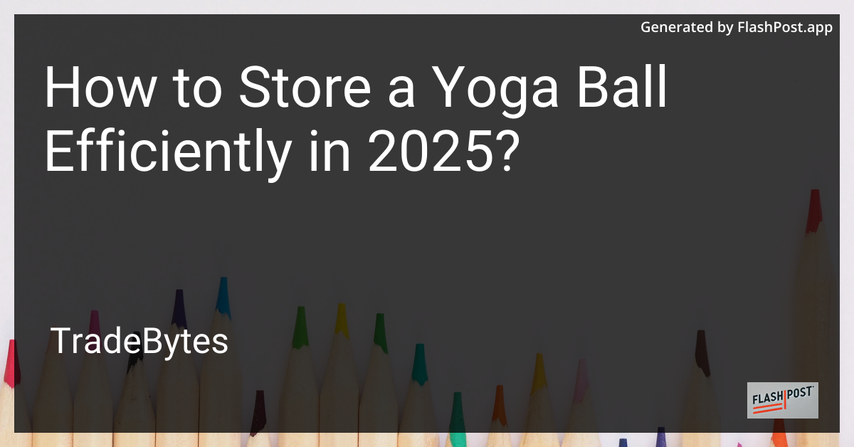 Yoga Ball Storage
