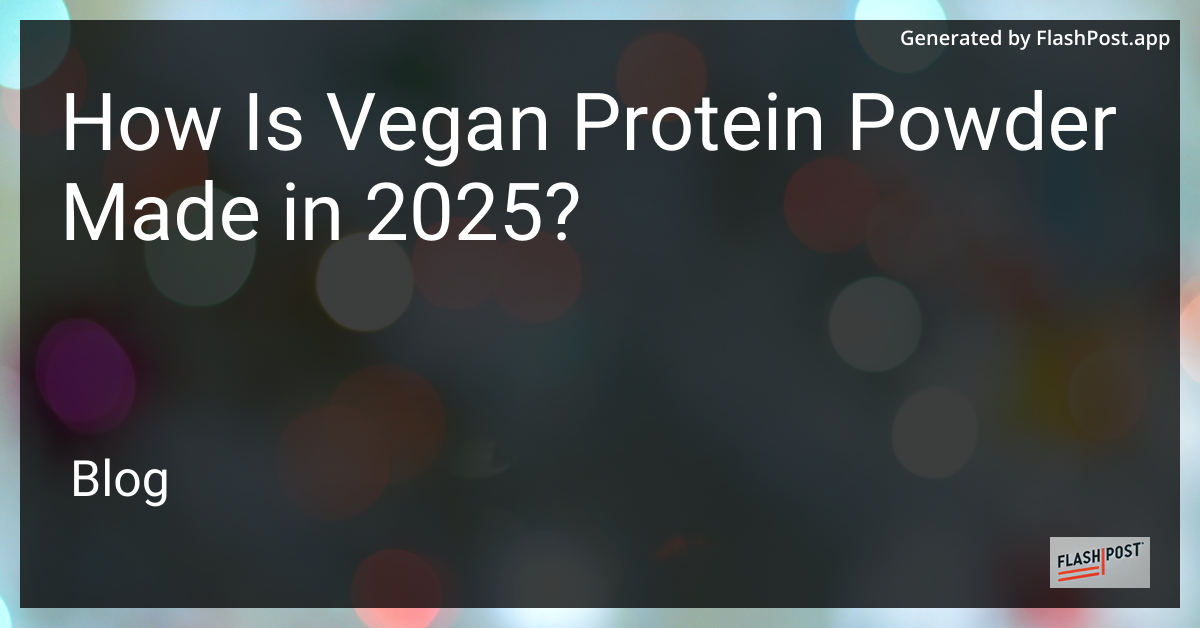 Vegan Protein Powder